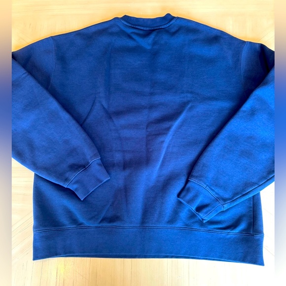 Like New! STANFAM Fleece Pullover Crewneck Sweatshirt- Navy Men’s Medium - Picture 6 of 8